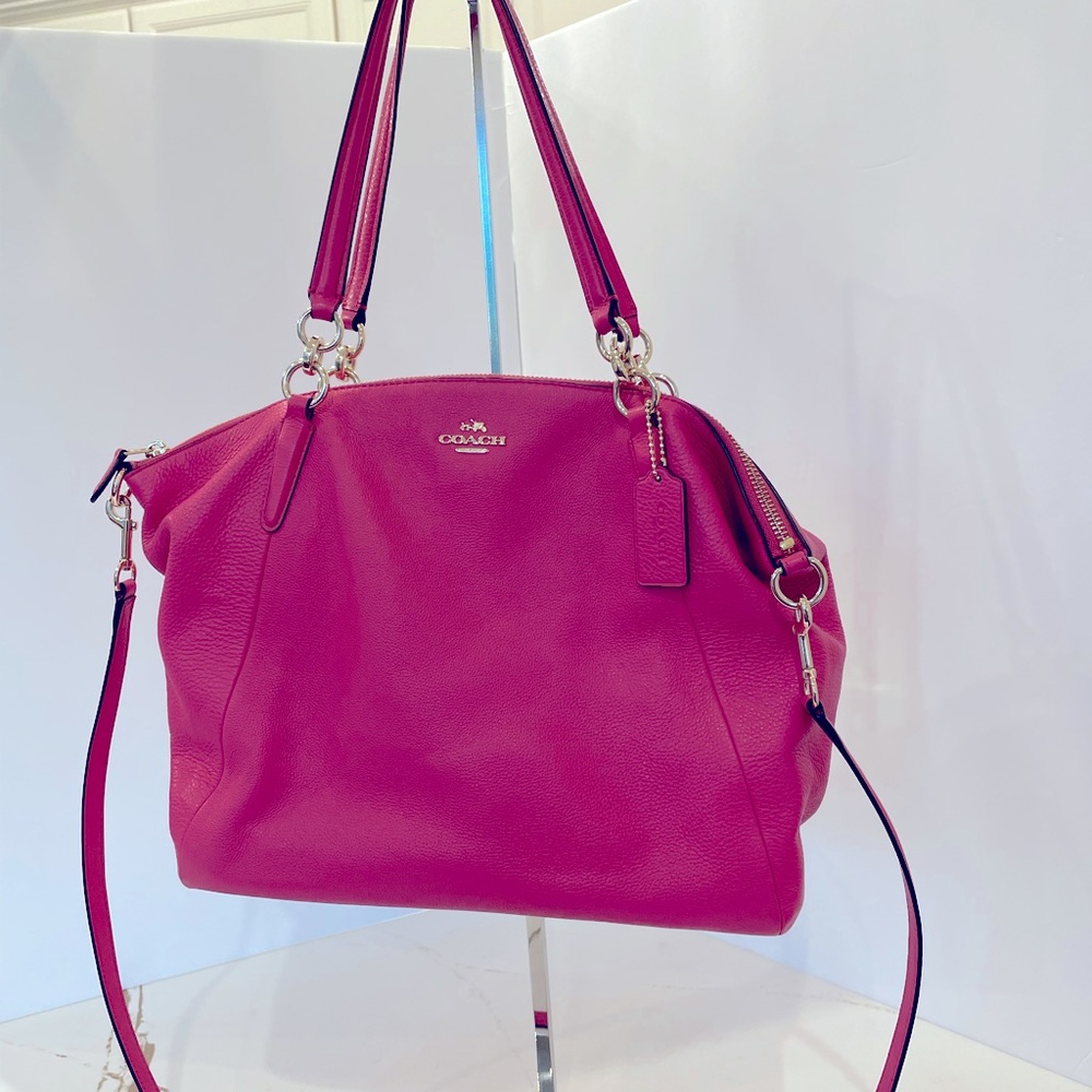 Coach Pink Magenta Crossbody/Satchel Handbag EUC
